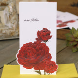 flower greeting cards with envelopes