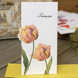 flower greeting cards with envelopes