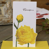 flower greeting cards with envelopes