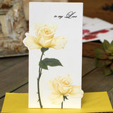 flower greeting cards with envelopes