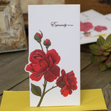 flower greeting cards with envelopes
