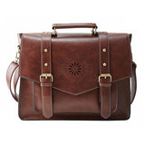 Womens Leather Handbag Briefcase Shoulder Bag