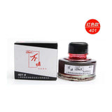 black blue red ink