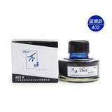 black blue red ink