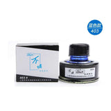 black blue red ink
