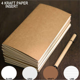 Vintage Genuine Leather Notebook Diary Travel Journal