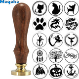 Brass Head Wooden Handle Stamp