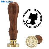 Brass Head Wooden Handle Stamp