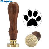 Brass Head Wooden Handle Stamp