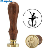 Brass Head Wooden Handle Stamp