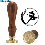 Brass Head Wooden Handle Stamp