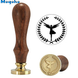 Brass Head Wooden Handle Stamp
