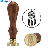 Brass Head Wooden Handle Stamp