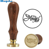 Brass Head Wooden Handle Stamp