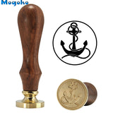 Brass Head Wooden Handle Stamp