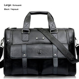 Man Bag Leather Black Briefcase
