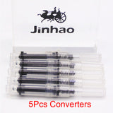 JINGHAO Luxury High Quality Metal Black Ink Fountain Pen
