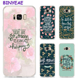 Bible verse Christian Style Clear Soft Phone Cases For Samsung Galaxy S9 S8 Plus S7 S6 S5 S