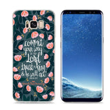 Bible verse Christian Style Clear Soft Phone Cases For Samsung Galaxy S9 S8 Plus S7 S6 S5 S