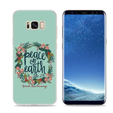 Bible verse Christian Style Clear Soft Phone Cases For Samsung Galaxy S9 S8 Plus S7 S6 S5 S