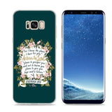 Bible verse Christian Style Clear Soft Phone Cases For Samsung Galaxy S9 S8 Plus S7 S6 S5 S