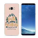 Bible verse Christian Style Clear Soft Phone Cases For Samsung Galaxy S9 S8 Plus S7 S6 S5 S