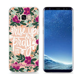 Bible verse Christian Style Clear Soft Phone Cases For Samsung Galaxy S9 S8 Plus S7 S6 S5 S