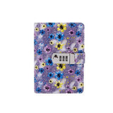 Flower Design Diary with Lock