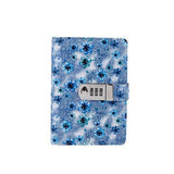 Flower Design Diary with Lock