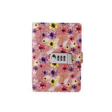 Flower Design Diary with Lock