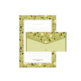 Finely Flower Stationery Set/1 set=(4 sheet letter paper+2 pcs envelopes)