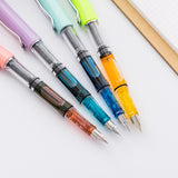 High capacity store ink Rotating piston Transparent Fountain Pen