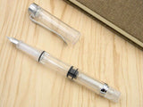 High capacity store ink Rotating piston Transparent Fountain Pen