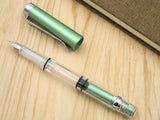 High capacity store ink Rotating piston Transparent Fountain Pen