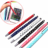 (1Pcs/sell) Pure Color Wave Point Ballpoint Pens Stationery Ballpen Stylus Pen Touch Pen Oily Black Refill Ball Point Pen 0.7mm