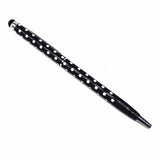 (1Pcs/sell) Pure Color Wave Point Ballpoint Pens Stationery Ballpen Stylus Pen Touch Pen Oily Black Refill Ball Point Pen 0.7mm