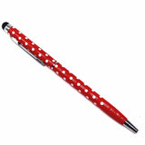 (1Pcs/sell) Pure Color Wave Point Ballpoint Pens Stationery Ballpen Stylus Pen Touch Pen Oily Black Refill Ball Point Pen 0.7mm