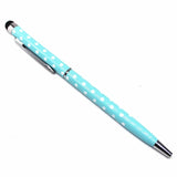(1Pcs/sell) Pure Color Wave Point Ballpoint Pens Stationery Ballpen Stylus Pen Touch Pen Oily Black Refill Ball Point Pen 0.7mm
