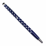 (1Pcs/sell) Pure Color Wave Point Ballpoint Pens Stationery Ballpen Stylus Pen Touch Pen Oily Black Refill Ball Point Pen 0.7mm