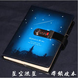 Faux Leather Diary Notebook/ Lock
