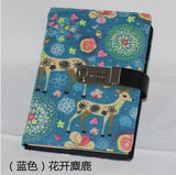 Faux Leather Diary Notebook/ Lock