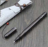 Black-wood Roller Pen + Bookmark Gift Set
