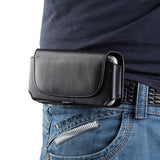 Flip Magnetic Wallet Leather Belt Clip Pouch for iPhones