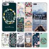Christian Phone Case for Apple iPhone 10 X 8 7 6 6s Plus 5 5S SE 5C 4 4S Coque Shell