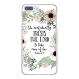 Christian Phone Case for Apple iPhone 10 X 8 7 6 6s Plus 5 5S SE 5C 4 4S Coque Shell