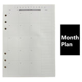 A5 A6 Bullet Journal Inner Pages Spiral 6 Holes