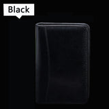 Leather Business Zipper Notebook & Calculator Binder