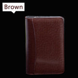 Leather Business Zipper Notebook & Calculator Binder