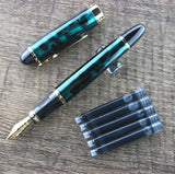 Marble Blue Gold Fountain Pen
