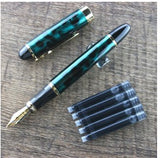 Marble Blue Gold Fountain Pen